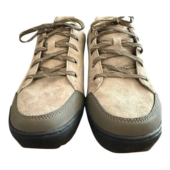 Eddie Bauer Mens Highland Sneaker 11.5 Gray Suede Lace Up New With Defects - Picture 2 of 11